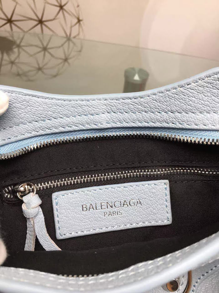 BALENCIAG巴黎世家 機車包 山羊皮銀邊款 原單品質 經典代表作機車包 手提肩背斜挎包  BL1346